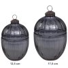 Świeczka bombka Chic Antique - szara 12,5 cm